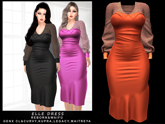GGVG ELLE DRESS ORANGE