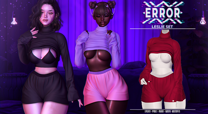 #error - leslie set - sweater - red
