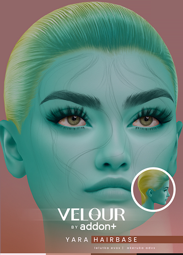 Second Life Marketplace - VELOUR by addon+ Yara Hairbase COLORFUL ...