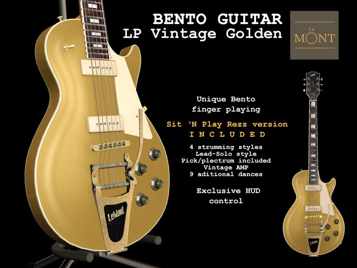 Bento Guitar LP Vintage Golden