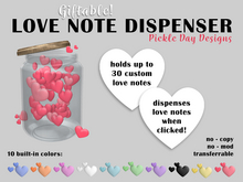 Pickle Day Designs - Love Note Dispenser (jar of hearts)