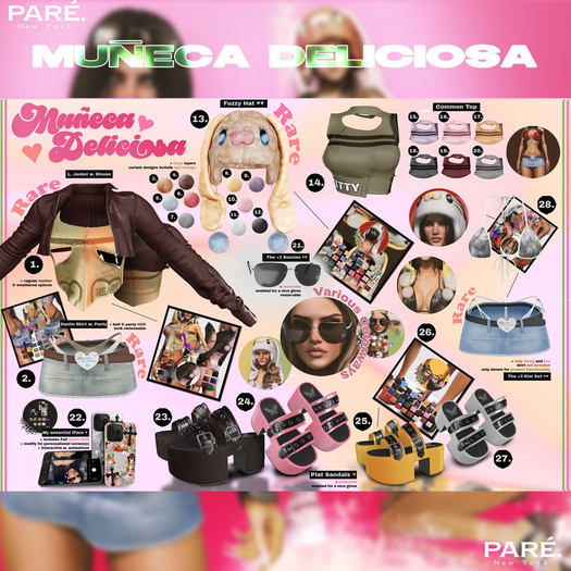 13. Pare.Muneca Deliciosa - Fuzzy Hat RARE