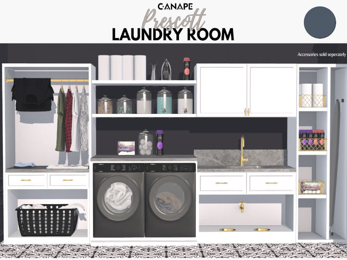 [Canape] Prescott Laundry Room BLUE