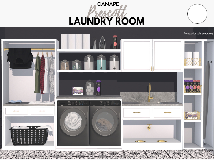 [Canape] Prescott Laundry Room WHITE