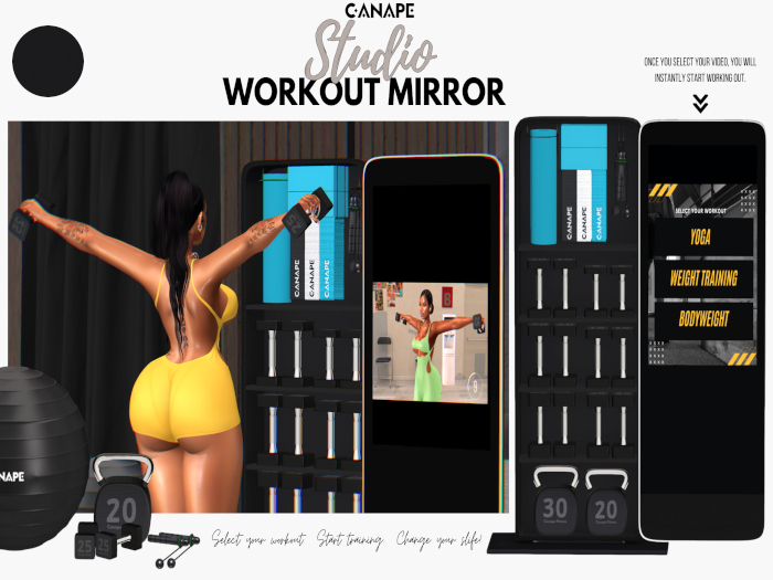 [Canape] Studio Workout Mirror - BLACK