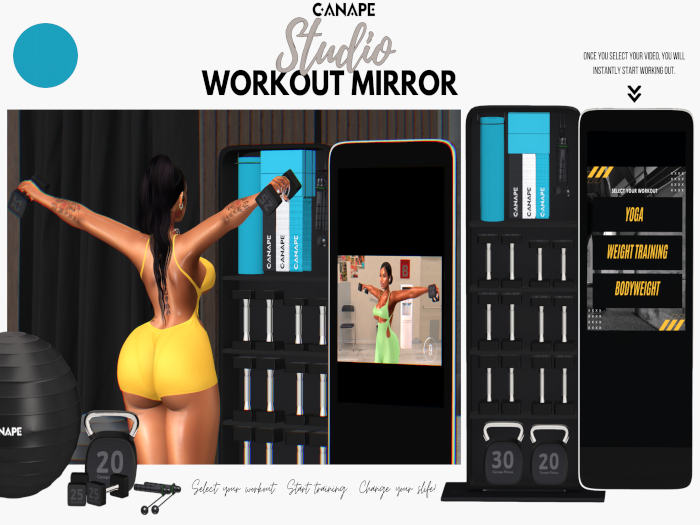 [Canape] Studio Workout Mirror -  BLUE