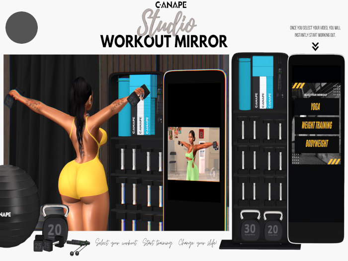 [Canape] Studio Workout Mirror - GRAY