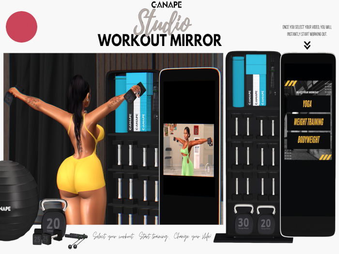 [Canape] Studio Workout Mirror - PINK