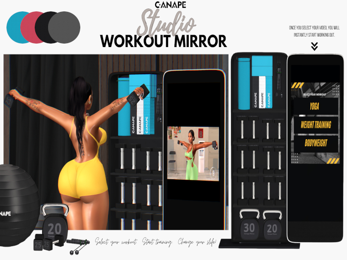 [Canape] Studio Workout Mirror - FATPACK