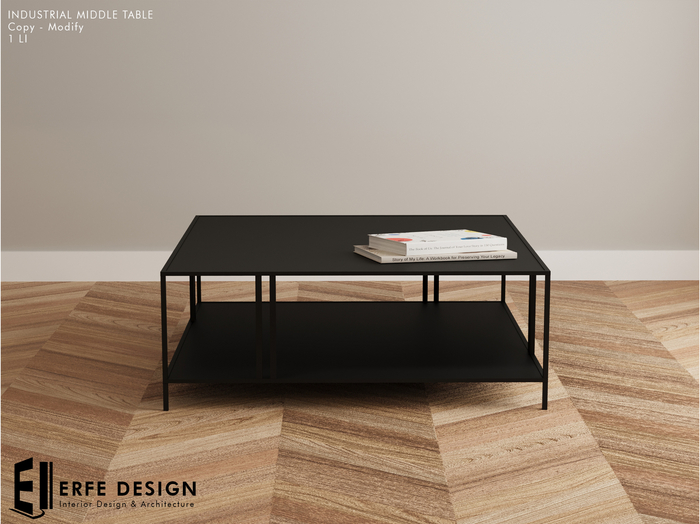 Industrial Middle table 1 LI [Erfe Design] PACK