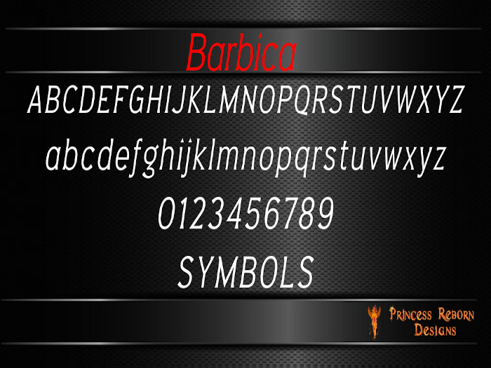 (PRD) Barbica Mesh Letters, Numbers, & Symbols FULL PERM
