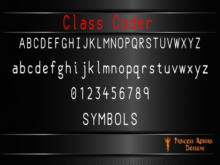 (PRD) Class Coder Mesh Letters, Numbers, & Symbols FULL PERM