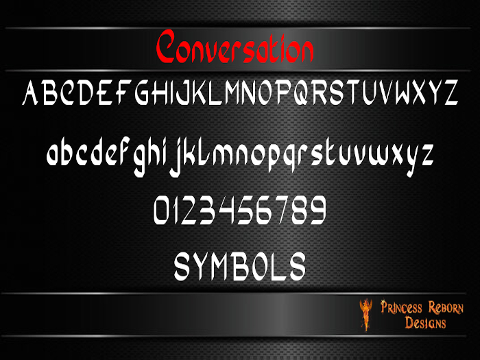 (PRD) Conversation Mesh Letters, Numbers, & Symbols FULL PERM