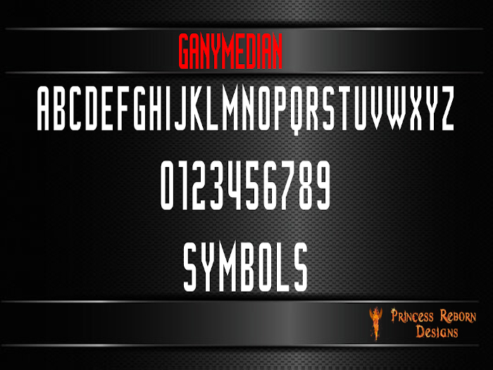 (PRD) Ganymedian Caps,Numbers & Symbols FULL PERM