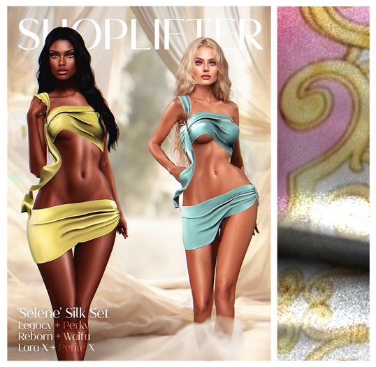 [SHOPLIFTER] - 'Selene' Silk Top / BUD