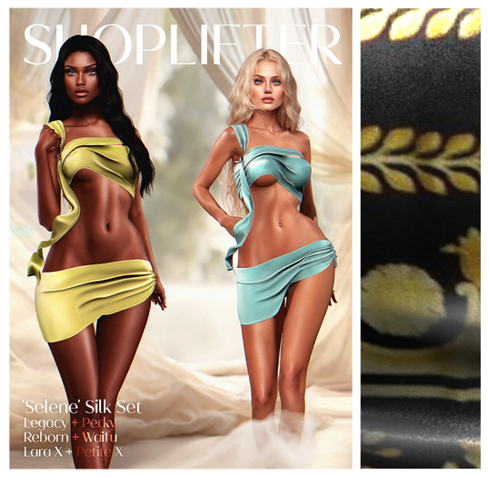 [SHOPLIFTER] - 'Selene' Silk Top / ROYAL