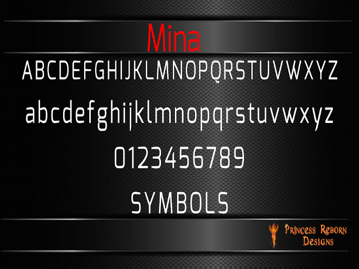 (PRD) Mina Mesh Letters, Numbers, & Symbols FULL PERM