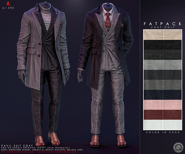 //Ascend// Cavil Suit Coat - FATPACK