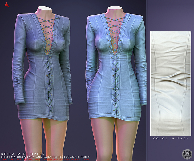 //Ascend// Bella Mini Dress - White Pearl