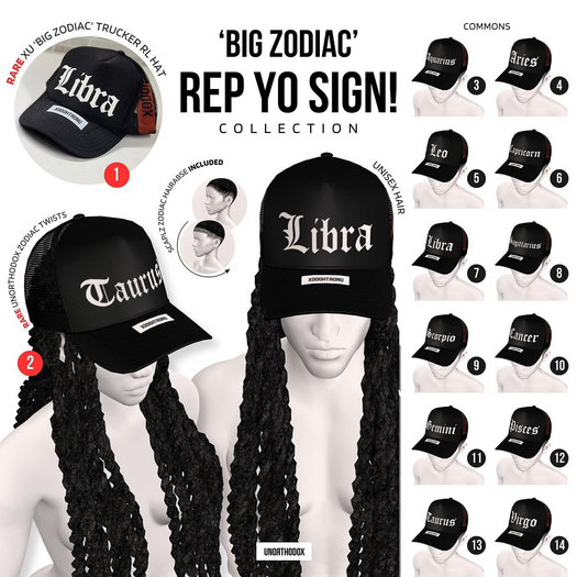 1. XU Big Zodiac Trucker IRL!! (claim free) ultraRARE