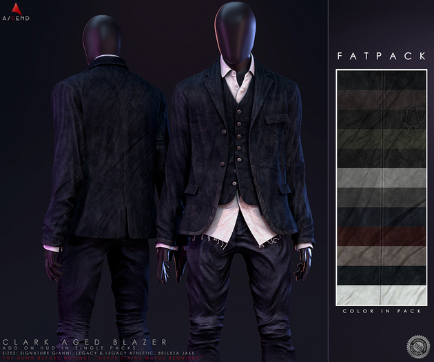 //Ascend// Clark Aged Blazer - FATPACK