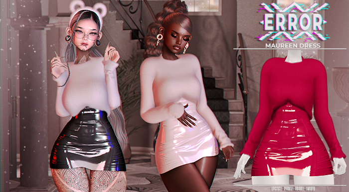 #error - maureen dress - red