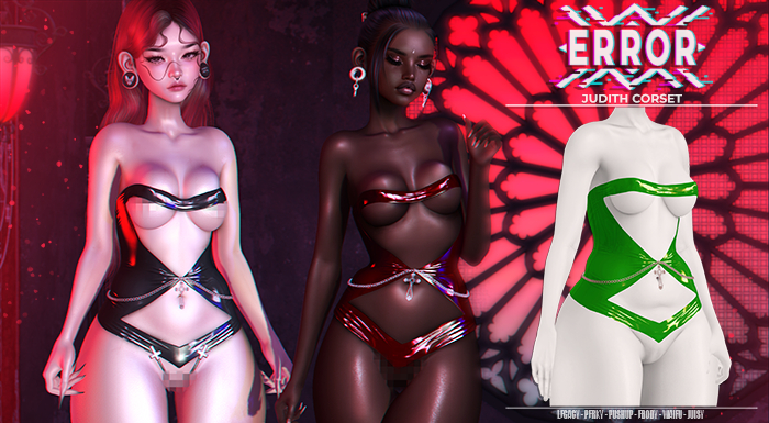 #error - judith corset - green