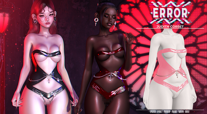 #error - judith corset - pink