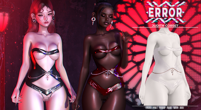 #error - judith corset - white