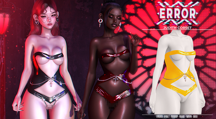 #error - judith corset - yellow