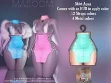 [[ Masoom ]] Sacred Maiden Skirt - Aqua