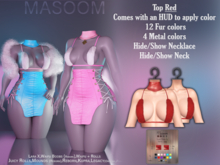 [[ Masoom ]] Sacred Maiden Top - Red