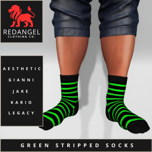 Green Stripped Socks
