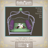 Animesh Zooby Panda Pastels Day Bed (Boxed)