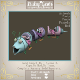 Animesh Zooby Panda Pastels Beds (Boxed)