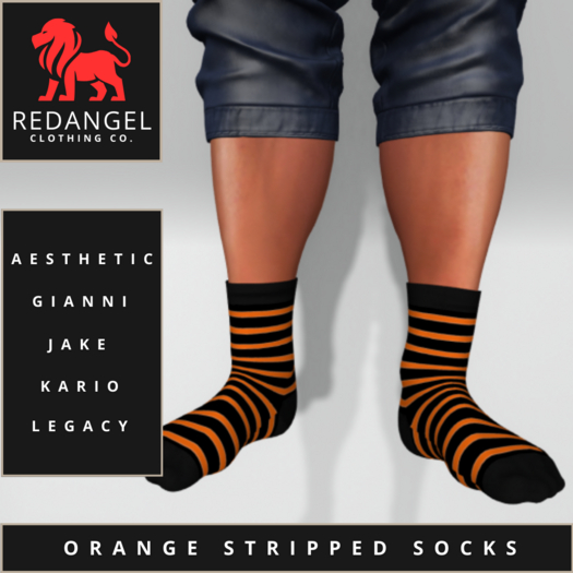 Orange Stripped Socks