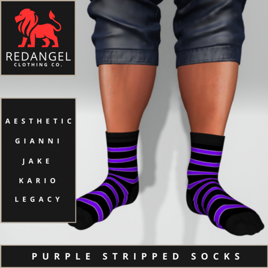 Purple Stripped Socks