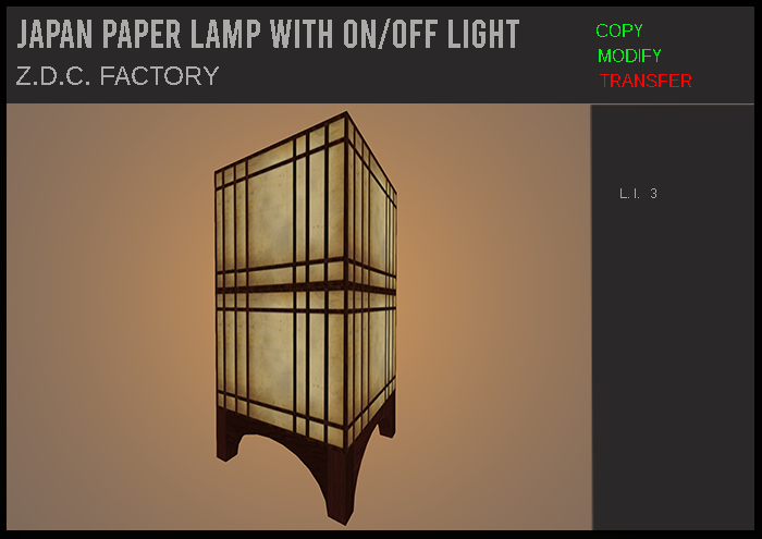 Japanese paper Lamp