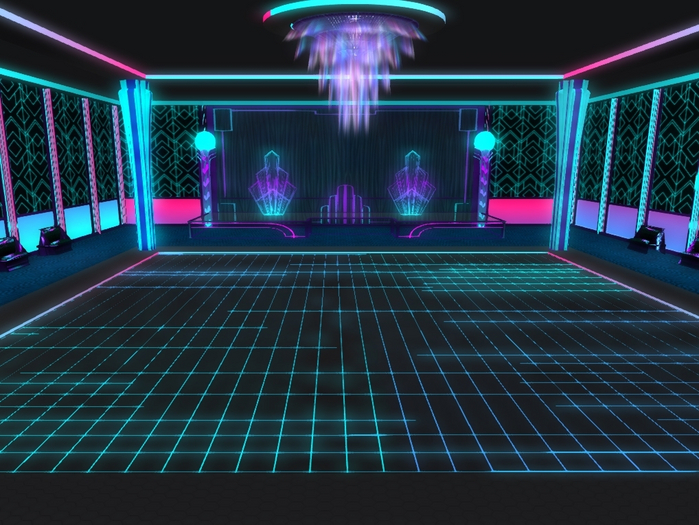 New Neon Club Disco Sky Box