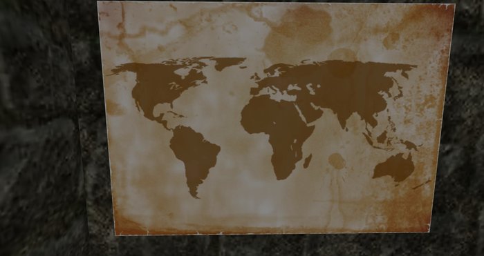 art: tattered old world map
