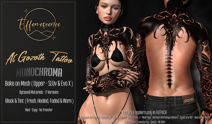 Effervescence - Al'Gozoth Tattoo - Upper