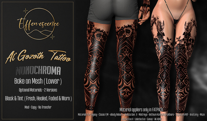 Effervescence - Al'Gozoth Tattoo - Lower