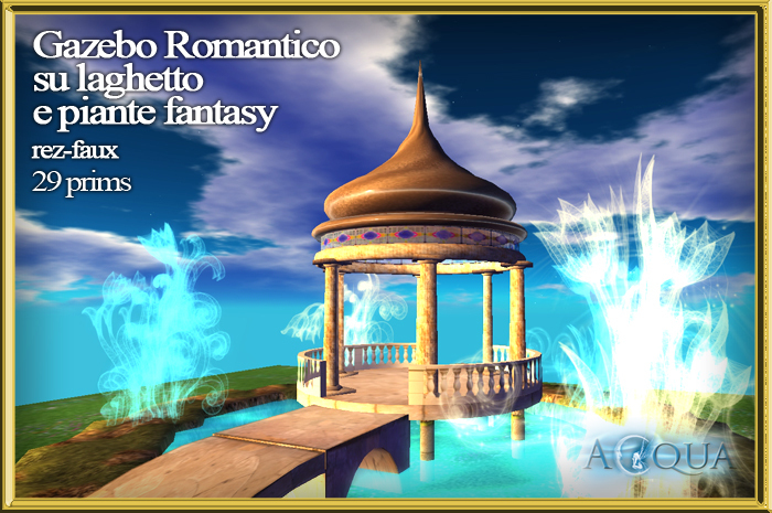 GAZEBO ROMANTICO CON LAGHETTO Rez-Faux