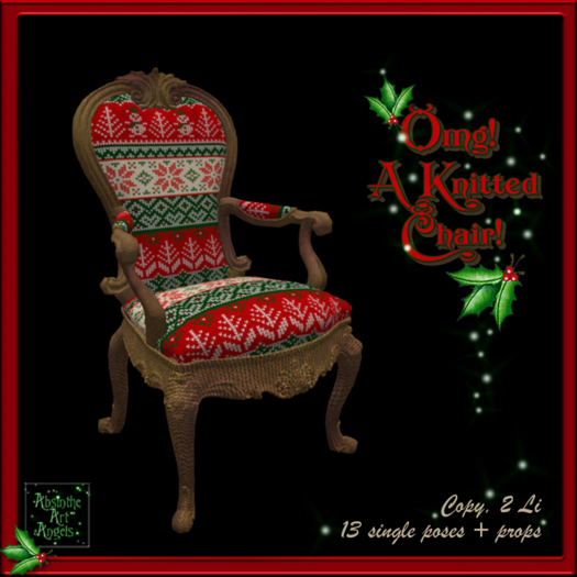 Omg! A knitted chair!