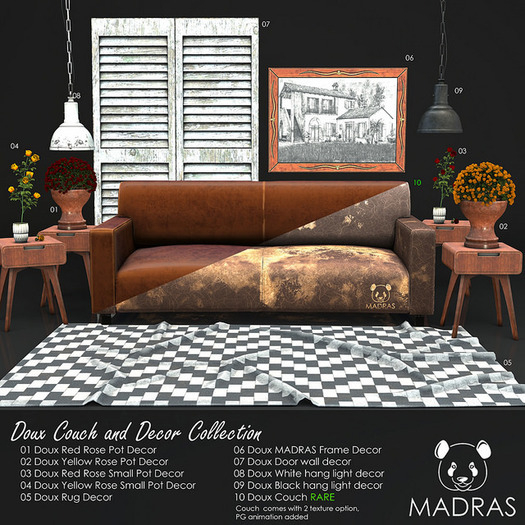 06 Doux MADRAS Frame Decor