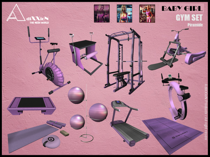 Gym Baby Girl Complete Set PG