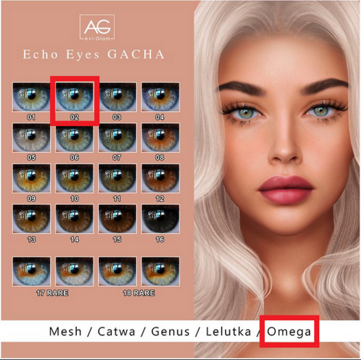 AG. Echo Eyes Gacha - Omega - 02
