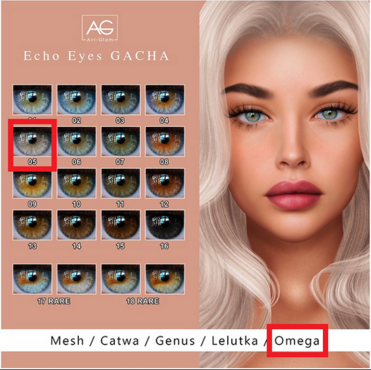AG. Echo Eyes Gacha - Omega - 05