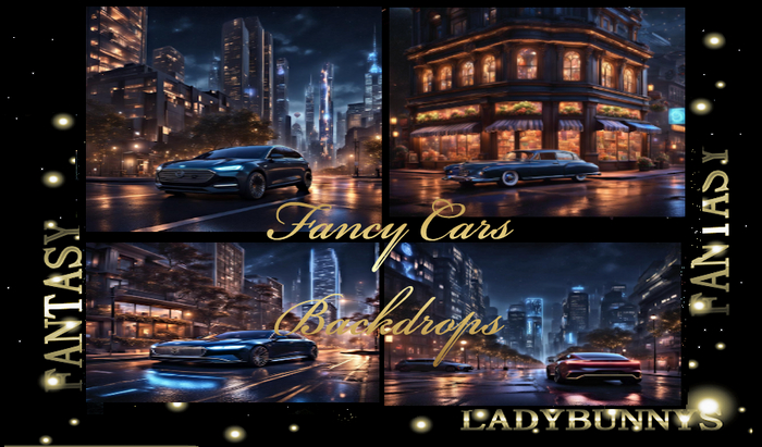 Fantasy Background Textures-Fancy Cars Backdrops Full Perm