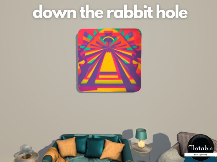 Notable - Down The Rabbit Hole - Abstract - Art